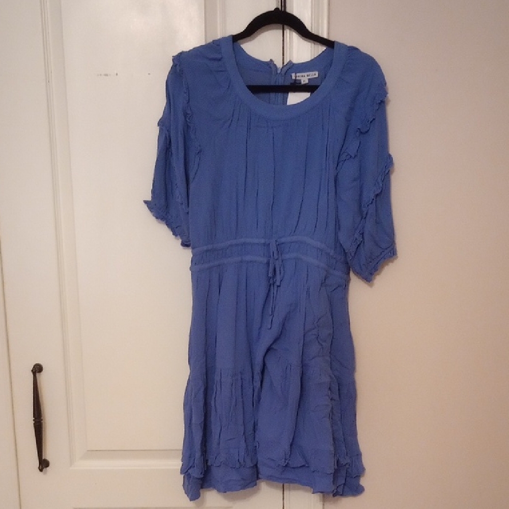 Yakira Bella Blue Ruffled Dress